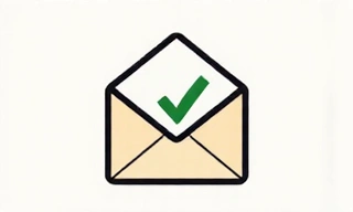 Icono de correo electrónico con un checkmark, simbolizando la confirmación de la cita